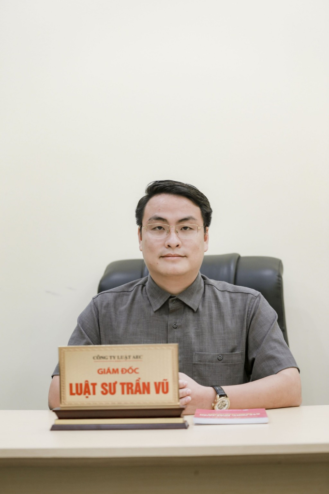 Luật sư Trần Hoàng Vũ (Giám đốc công ty luật AEC, Đoàn luật sư thành phố Hà Nội)