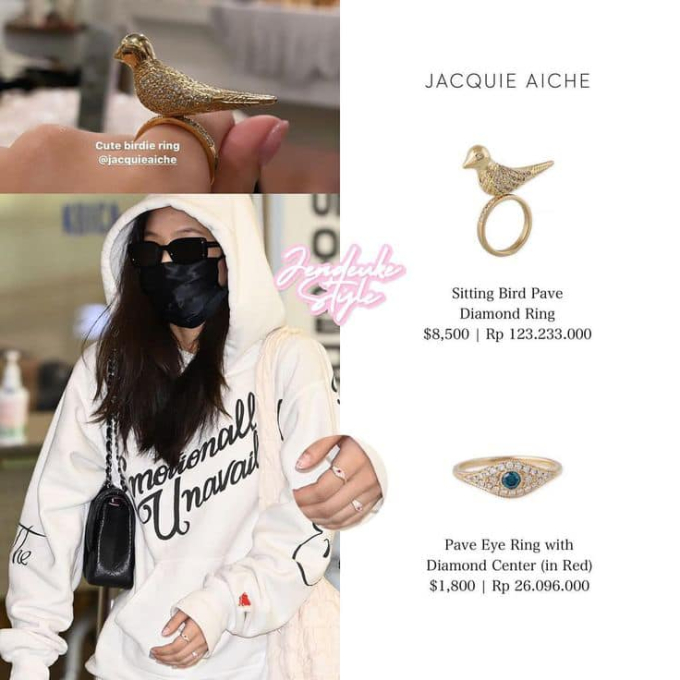 Nhẫn của thương hiệu Jacquie Aiche có biểu tượng con mắt