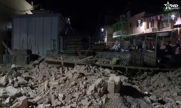 Rất nhiều toà nhà đã sụp đổ trong trận động đất