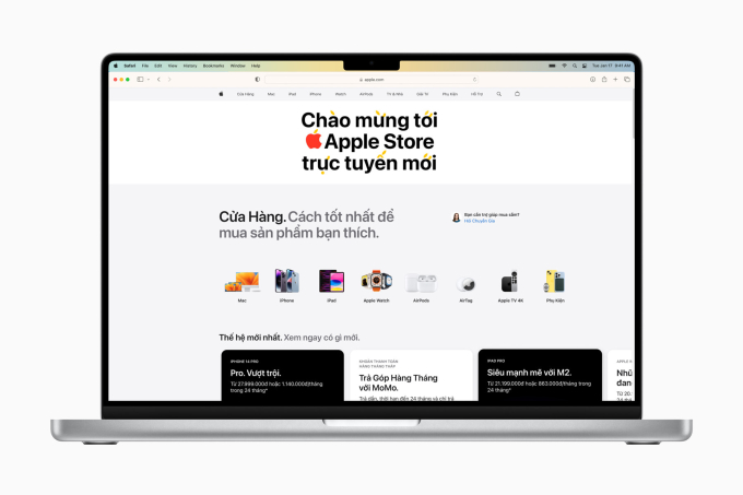  Apple ra mắt cửa hàng trực tuyến tại Việt Nam hồi tháng 5  