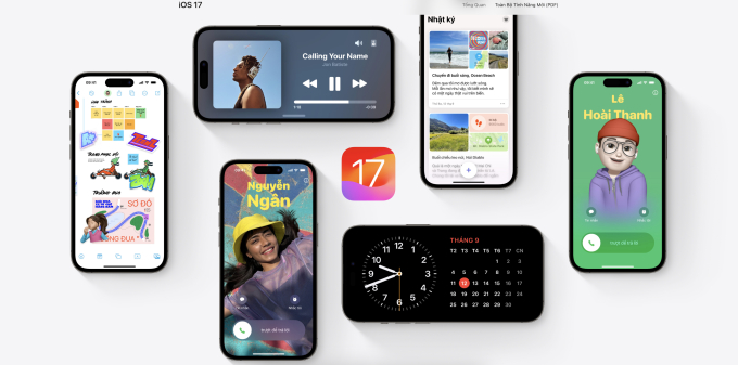   iOS 17 có hơn 15 nâng cấp lớn, tập trung vào cuộc gọi, tin nhắn, khả năng truyền dữ liệu... (Ảnh: Apple)  