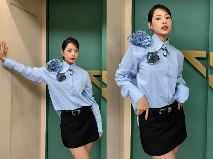   Chiếc áo sơ mi gắn hoa được Chi Pu lựa chọn trong một tập của Đạp Gió 2023 cũng khiến cư dân mạng xứ Trung ''phát cuồng'' vì quá đỗi thanh lịch và nổi bật. Các chị em công sở muốn tạo điểm nhấn cho outfit đi làm có thể ghé qua Instagram của Emoij Store để rinh về.    