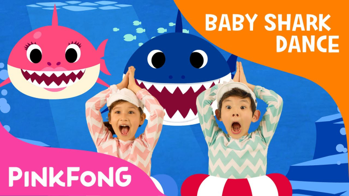 MV Baby Shark cán mốc hơn 13 tỉ lượt xem trên nền tảng YouTube (Ảnh chụp màn hình)