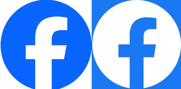 Logo mới của Facebook (bên trái) có chữ 