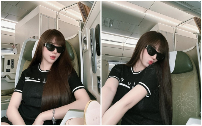 Hot girl Đồng Nai check-in trên máy bay khi ra Hà Nội