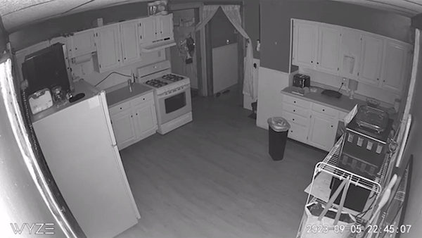 Cánh cửa tủ lạnh đột ngột mở tung trong lúc căn bếp không có ai