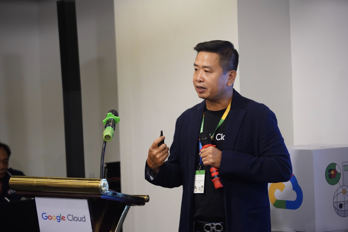 Ông Nguyễn Đức Toàn, Giám đốc Điều hành Google Cloud tại Việt Nam phát biểu tại sự kiện.