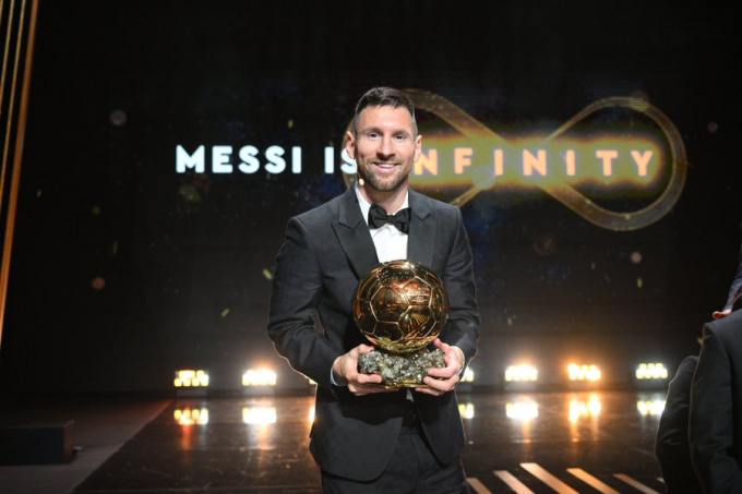 Messi chiến thắng danh hiệu Quả bóng vàng 2023