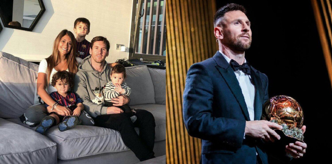 Ảnh đại diện trên Instagram của Messi trước đây (bên trái) và hiện tại