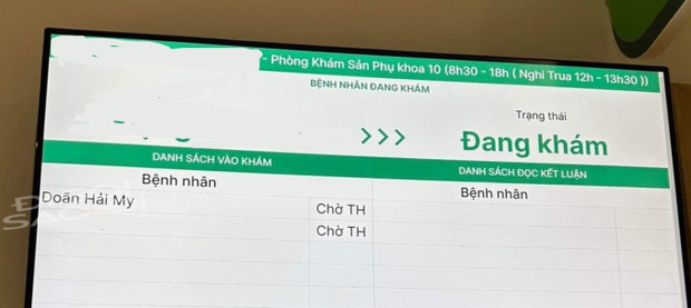 Hình ảnh được netizen chia sẻ cho rằng Doãn Hải My đi khám thai