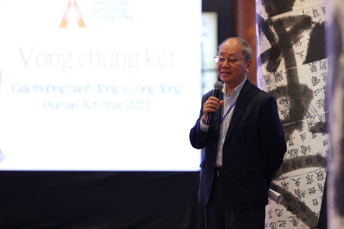 Ông Phan Diễn - nhà sáng lập kiêm Chủ tịch Hội đồng Quản lý Quỹ Cộng đồng phòng tránh thiên tai