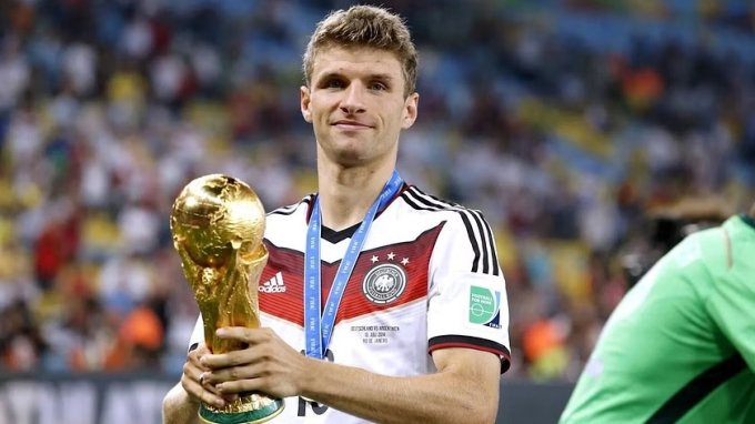 Muller từng cùng tuyển Đức vô địch World Cup 