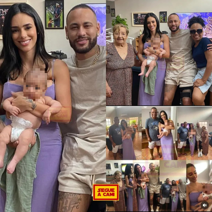 Bruna chụp ảnh thân mật cùng gia đình Neymar