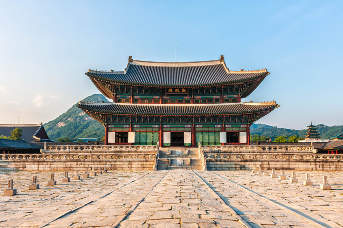 Cung điện Gyeongbokgung là địa điểm check-in nổi tiếng với khách du lịch Hàn Quốc