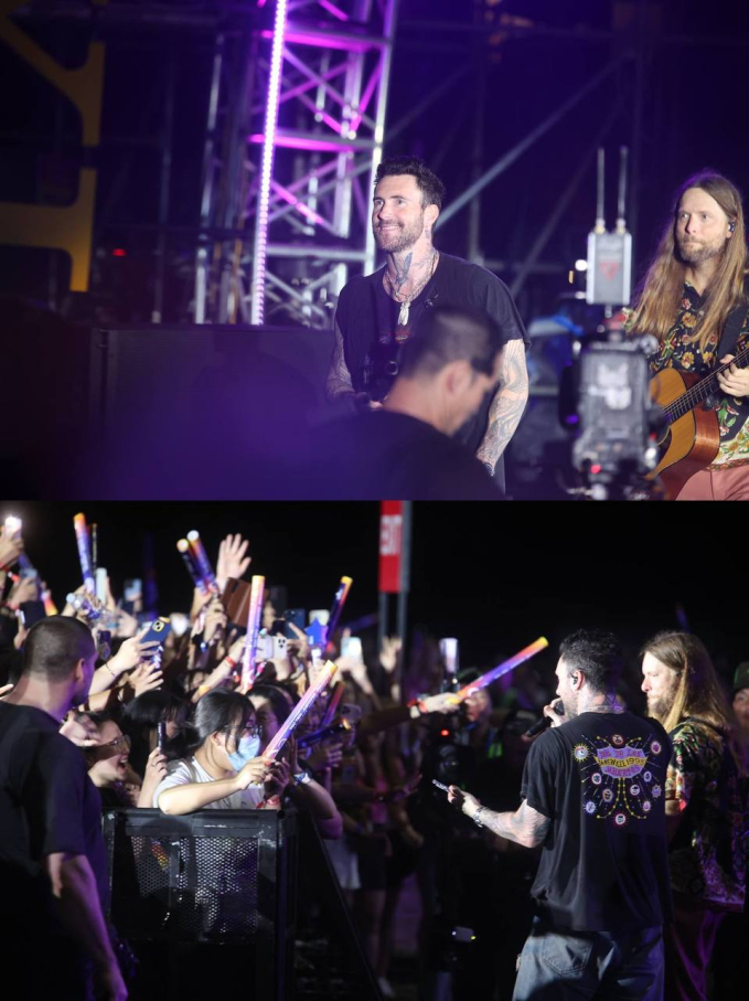           Các thành viên Maroon 5 vô cùng vui mừng khi lần đầu đến Việt Nam cũng như gặp fan Việt.           