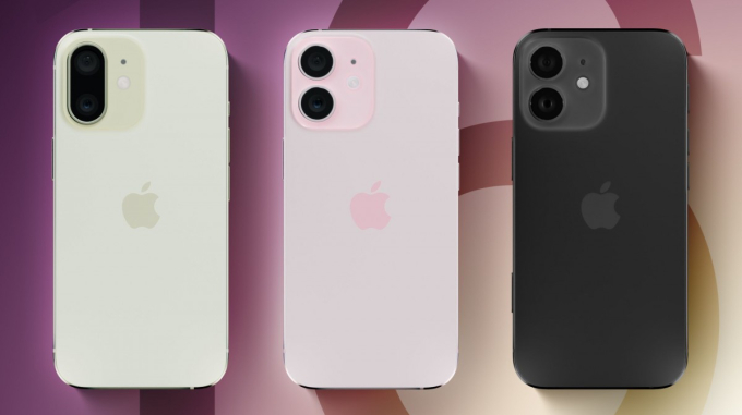   Hình ảnh phác hoạ 3 phiên bản iPhone 16 khác nhau đang được thử nghiệm.  