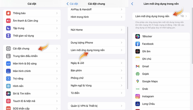   Để tắt tính năng này, người dùng hãy vào Setting > General > tắt Background app refresh.  