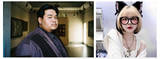 Rapper Táo (tên thật là Võ Hồ Thanh Vi, SN 1994) và Thiên Ân (SN 2002) 