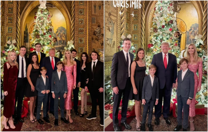 Những bức hình tại buổi tụ họp của gia đình Trump nhân dịp Giáng sinh