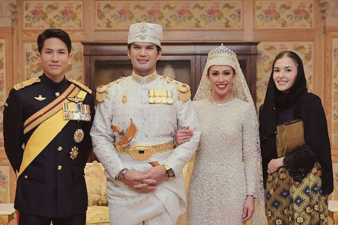 Cặp đôi cùng nhau xuất hiện trong đám cưới của Công chúa Azemah vào đầu năm 2023