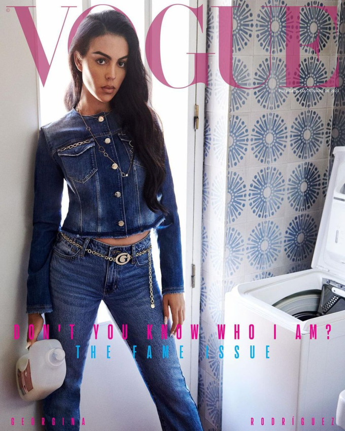 Hình ảnh Georgina xuất hiện trên trang bìa tạp chí Vogue