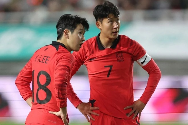Lee Kang-in và Son Heung-min đã xô xát trong khi Asian Cup 2023 diễn ra