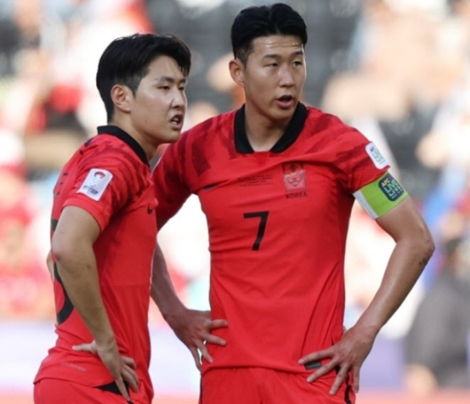 Son Heung-min xô xát với Lee Kang-in tại Asian Cup 2023