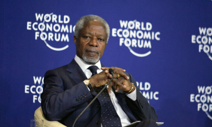 Kofi Annan đã được trao giải Nobel Hòa bình vào năm 2001