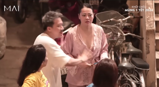 Trong phim Mai, Ngọc Nguyễn vào vai bà hàng xóm ở khu Mai sống