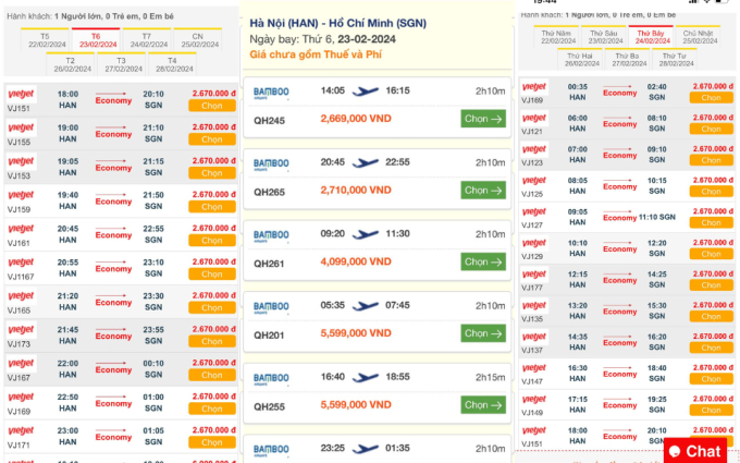 Giá vé máy bay sau Tết vẫn ở mức cao