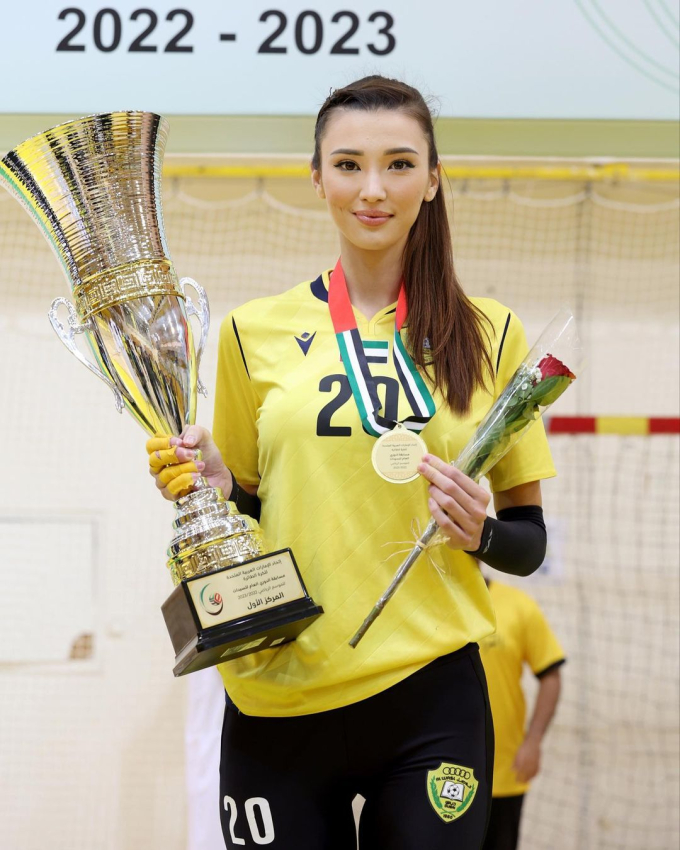 Sabina khoe chức vô địch tại giải VĐQG Saudi Arabia trên trang cá nhân