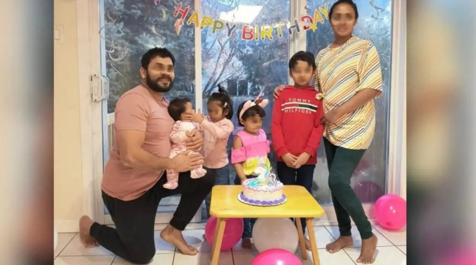 Hình ảnh gia đình nạn nhân trong buổi tiệc sinh nhật khiến nhiều người xót xa