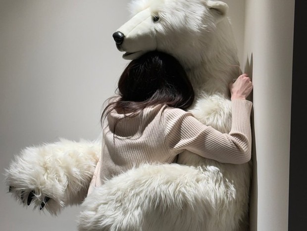 Chú gấu khổng lồ của nữ diễn viên
