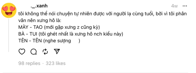 Ngại nói chuyện với người lạ nhưng lên Threads xưng 