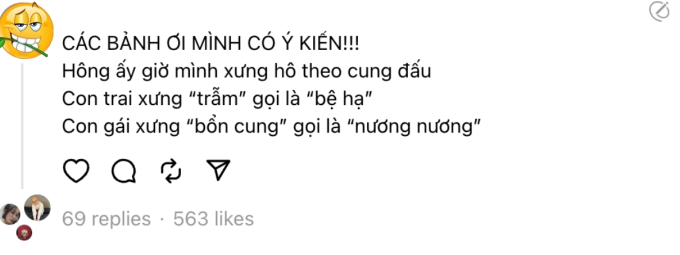 Lại một cách xưng hô khác được 
