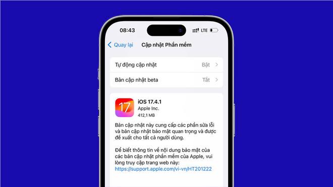 Apple khuyến cáo người dùng nên cập nhật iOS 17.4.1 ngay