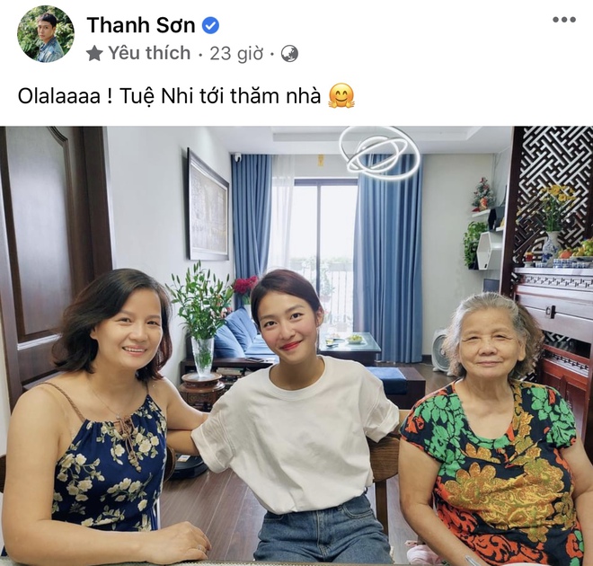 Khả Ngân đến nhà Thanh Sơn chơi nhiều lần.