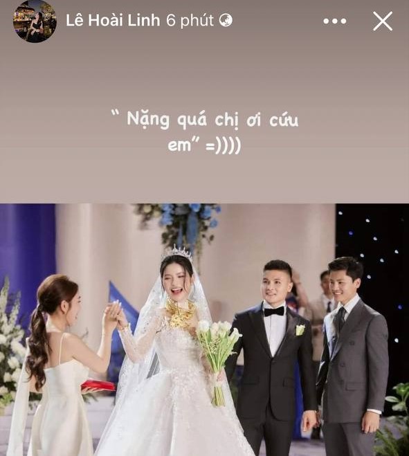 Chu Thanh Huyền đeo vàng trĩu cổ trong ngày cưới