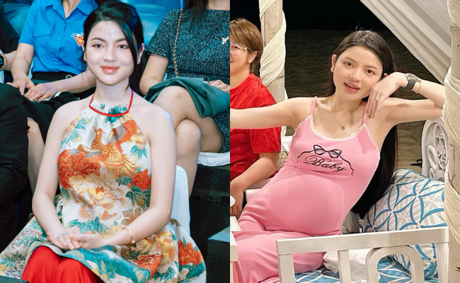 Chu Thanh Huyền tăng 10 cân, mặt phá nét khi mang bầu