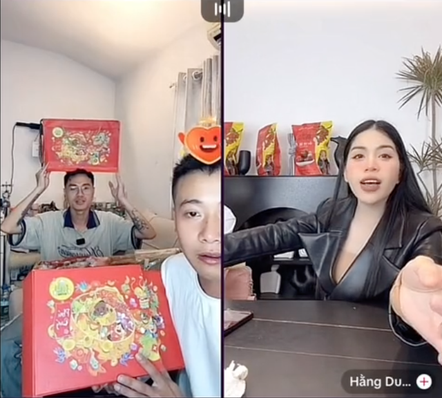 Hằng Du Mục giúp Quang Linh Vlogs bán hàng