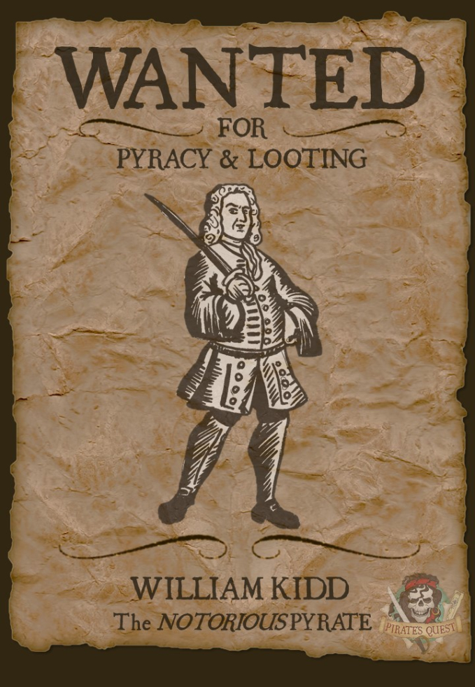 William Kidd bị tử hình vào năm 1701