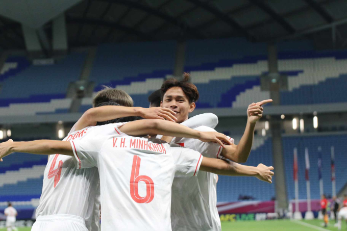 U23 Việt Nam thắng trận đầu ra quân ở VCK U23 châu Á 2024 (Ảnh: VFF)