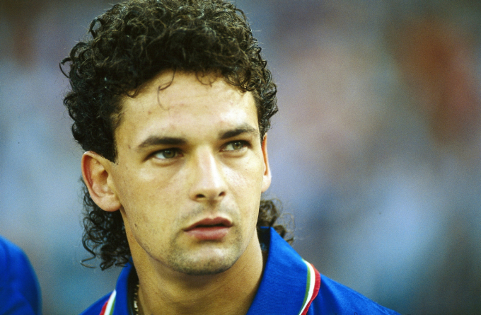 Vẻ điển trai thời trẻ của Baggio