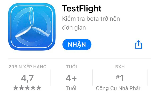   TestFlight là hệ thống cho phép các nhà phát triển gửi các phiên bản ứng dụng chưa hoàn thiện của họ đến người dùng.  