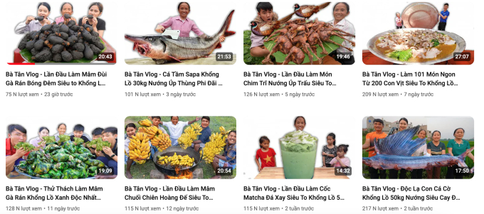 Thời điểm hiện tại, lượt view chỉ còn khoảng 100k - 200k (Ảnh chụp màn hình)