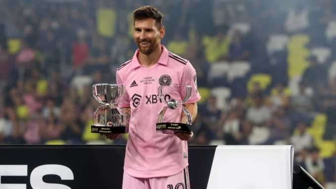 Messi cùng Inter Miami vô địch League Cup hồi tháng 8 năm ngoái