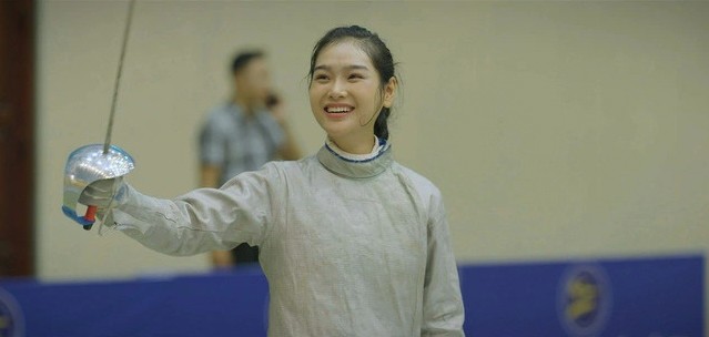 Hình ảnh nữ VĐV trong phim