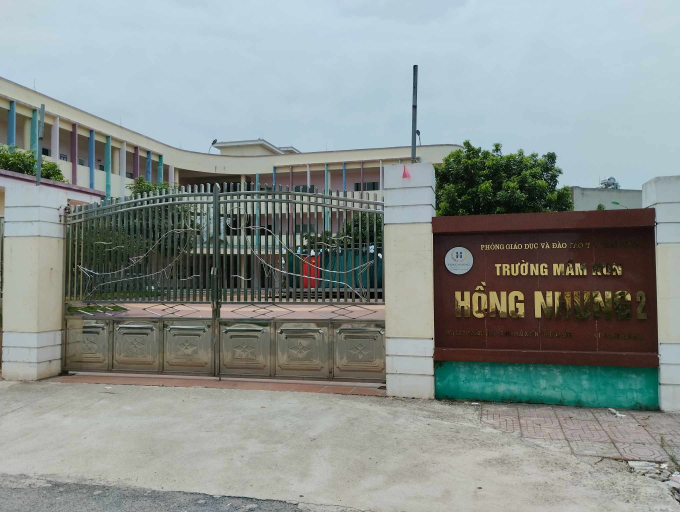 Trường mầm non Hồng Nhung cơ sở 2 (xã Phú Xuân, TP Thái Bình) - nơi xảy ra sự việc đau lòng