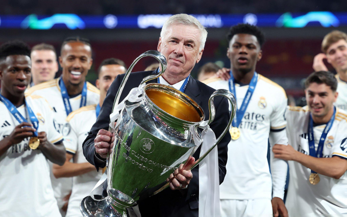 HLV Ancelotti vừa có mùa giải thành công cùng Real