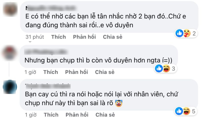 Các ý kiến phản ứng trước cách làm của chủ nhân bài đăng (Ảnh chụp màn hình)